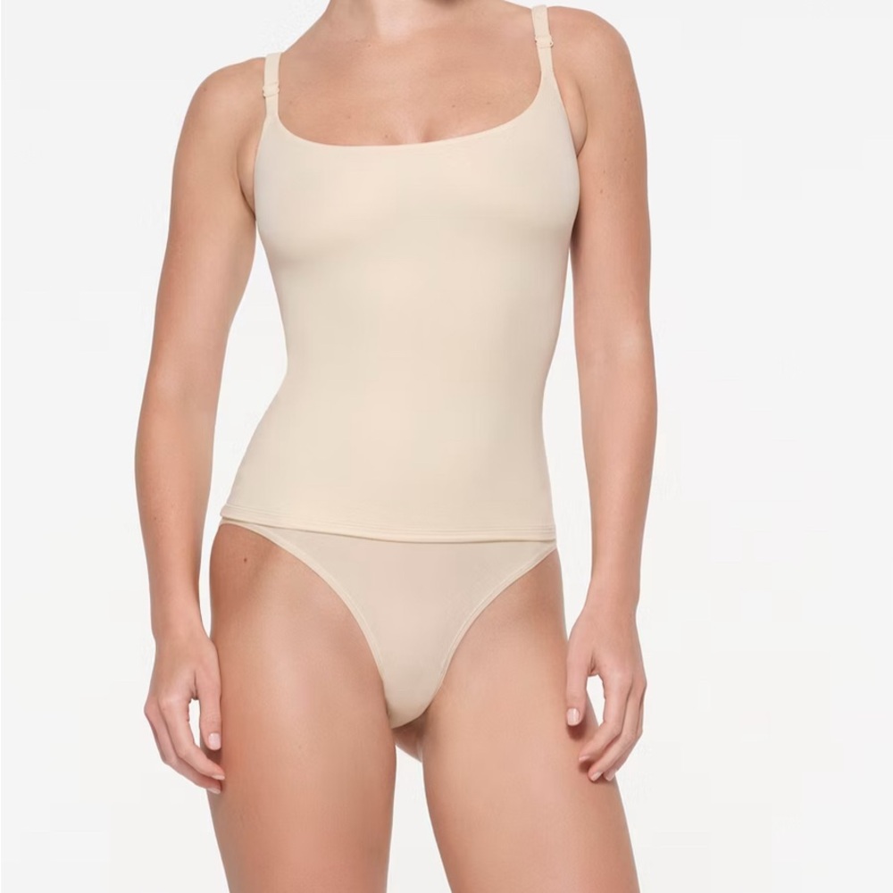 Seamless Cream Camisole and Brief Set